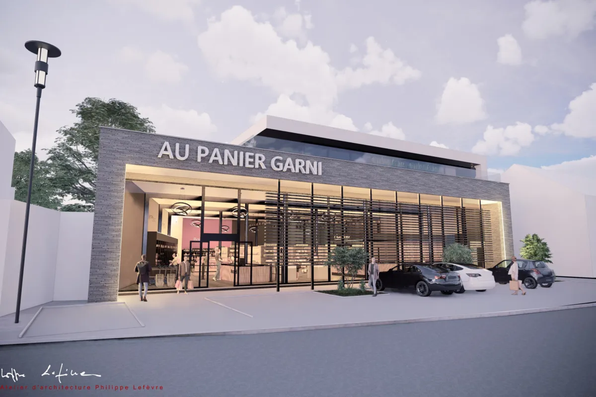Construction d&rsquo;une surface commerciale à Nalinnes