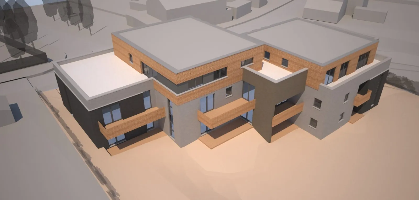 12 logements + 2 penthouses à Anderlues