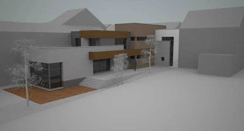 Rez commercial et habitation à Courcelles